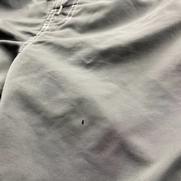 Champion Swim Trunks Men Medium M Gray Blue Bathing Suit Board Shorts Embroider - Picture 8 of 12